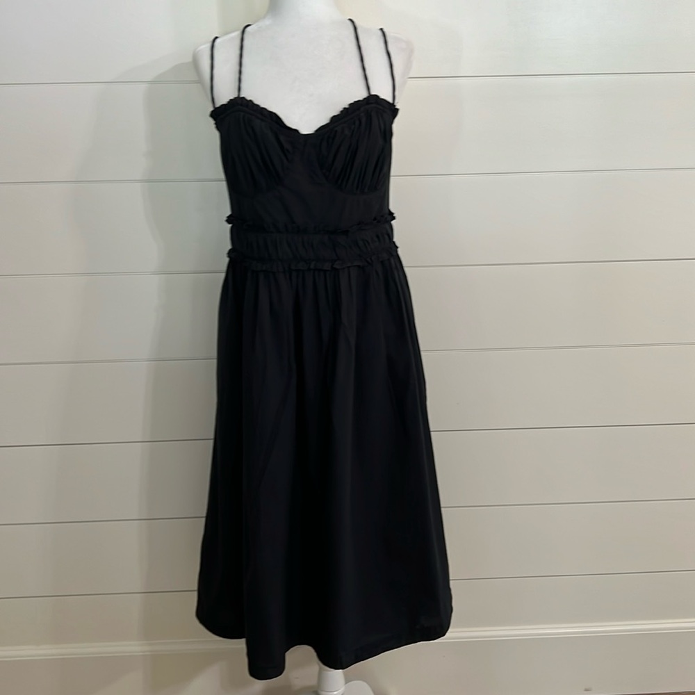 Anthropologie Black Midi/Maxi Dress